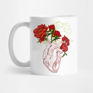 Heart with Flowers Mug